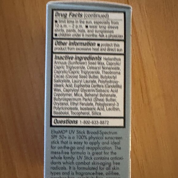 Elta MD UV Stick Sunscreen Broad Spectrum Face & Body SPF 50+ With Zinc 09/2024 - Picture 4 of 6